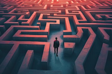 Person in Labyrinth