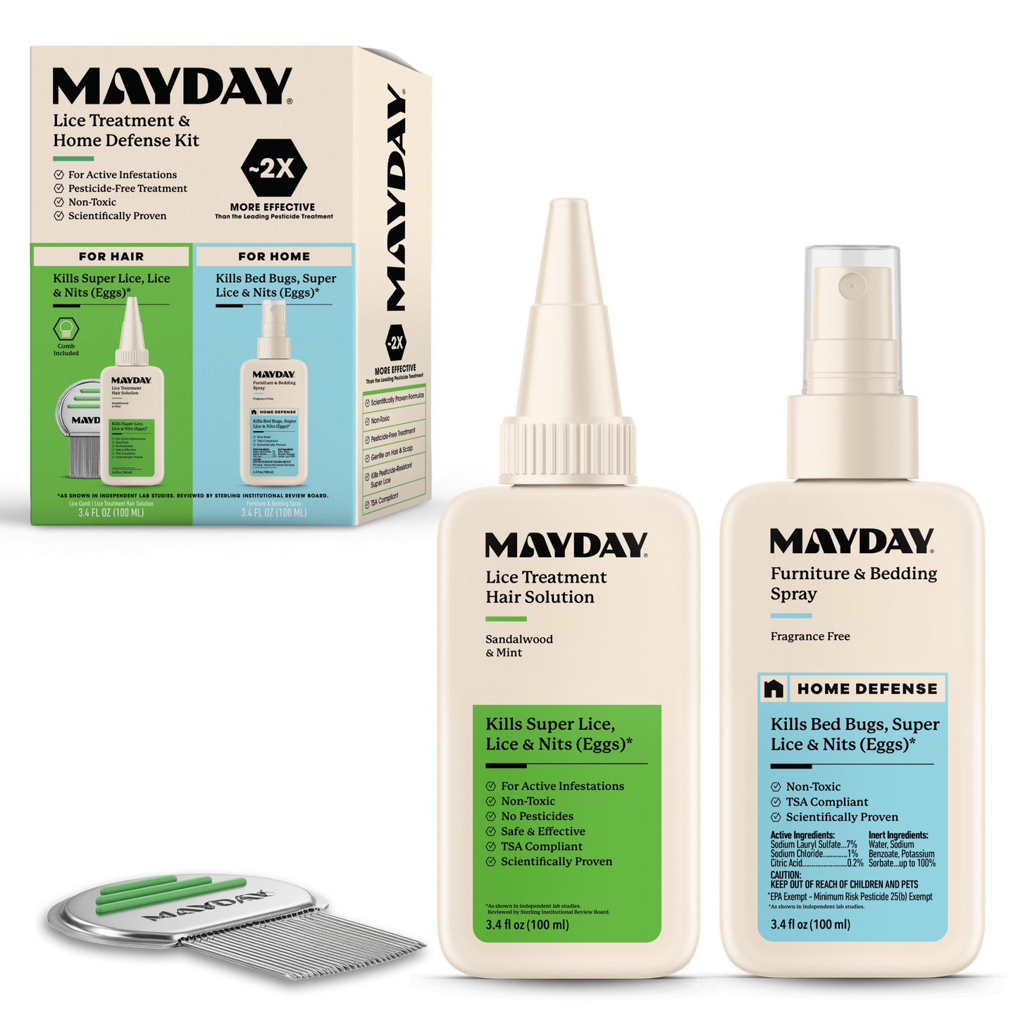 Lice Treatment & Home Defense Kit