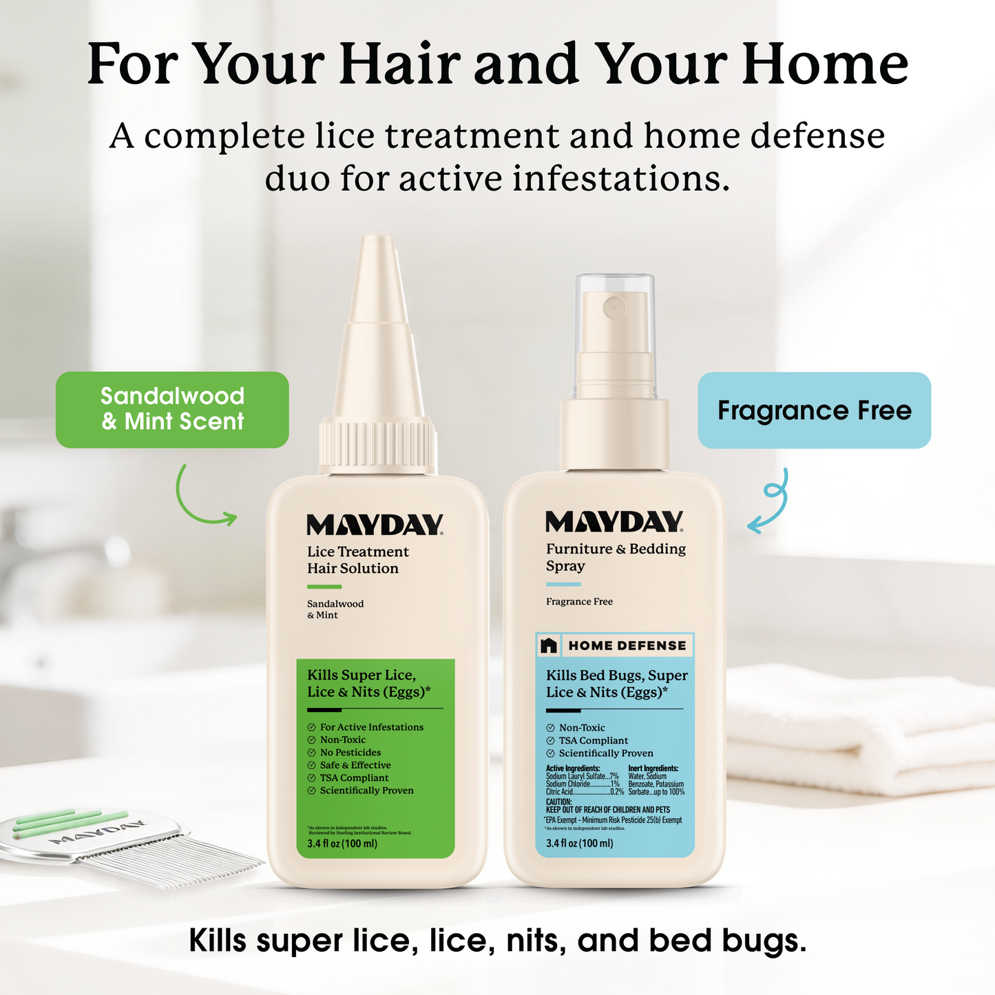 Lice Treatment & Home Defense Kit