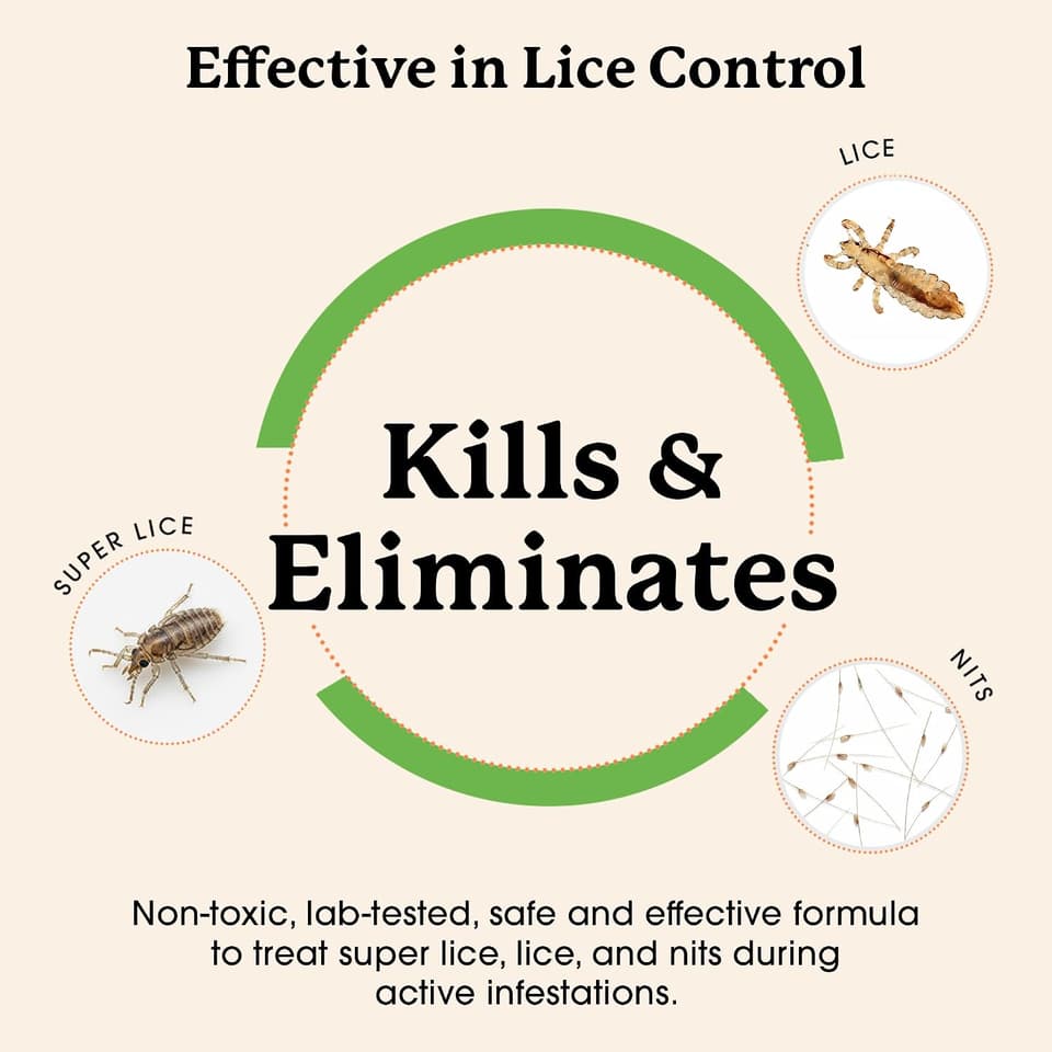 Kills and eliminates super lice, lice and nits