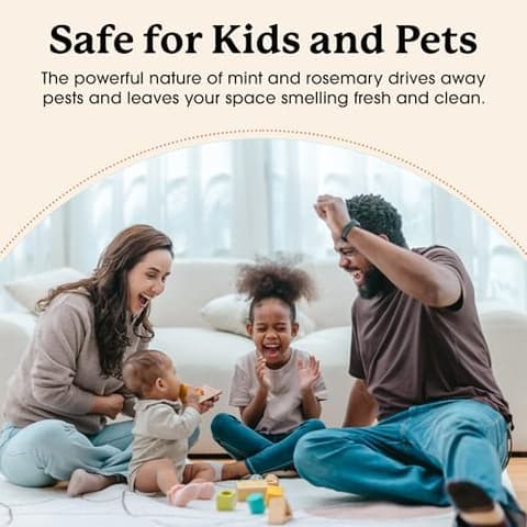 Family playing on the living room floor with a baby and a young child