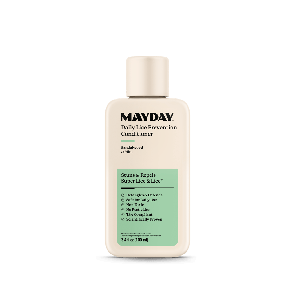 Travel-size MAYDAY Daily Lice Prevention Conditioner bottle